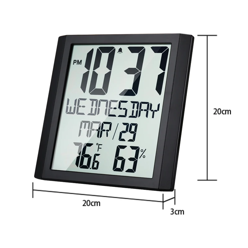 Table Bedroom Electronic Clocks Lighted Led Established New Desines Dining Room Thermometer Logo Custom Made Wall Clock