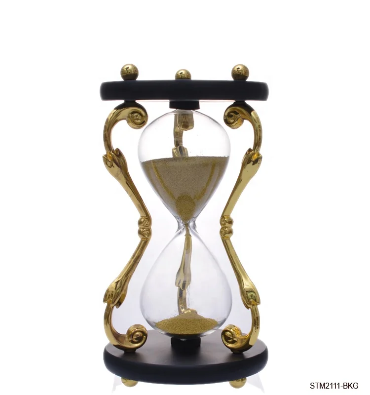 
Newborn photography props stainless smooth glass 30 mins to 1 hour hourglass sand timer 