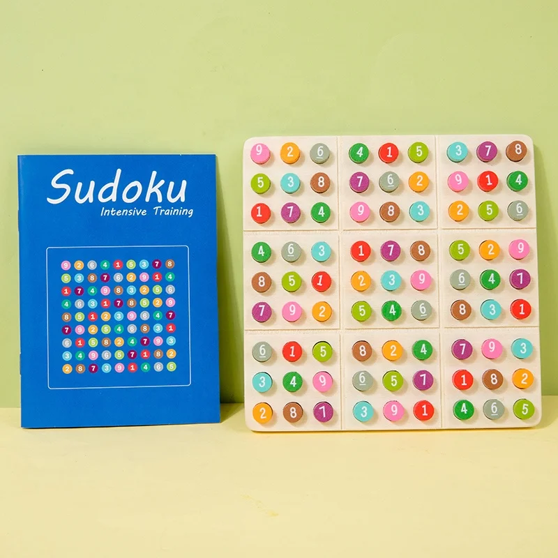 Hot Sale Sudoku Chess Chess Board Wooden Toys Wooden Intelligent Sudoku Chess Board Game Wooden Toys