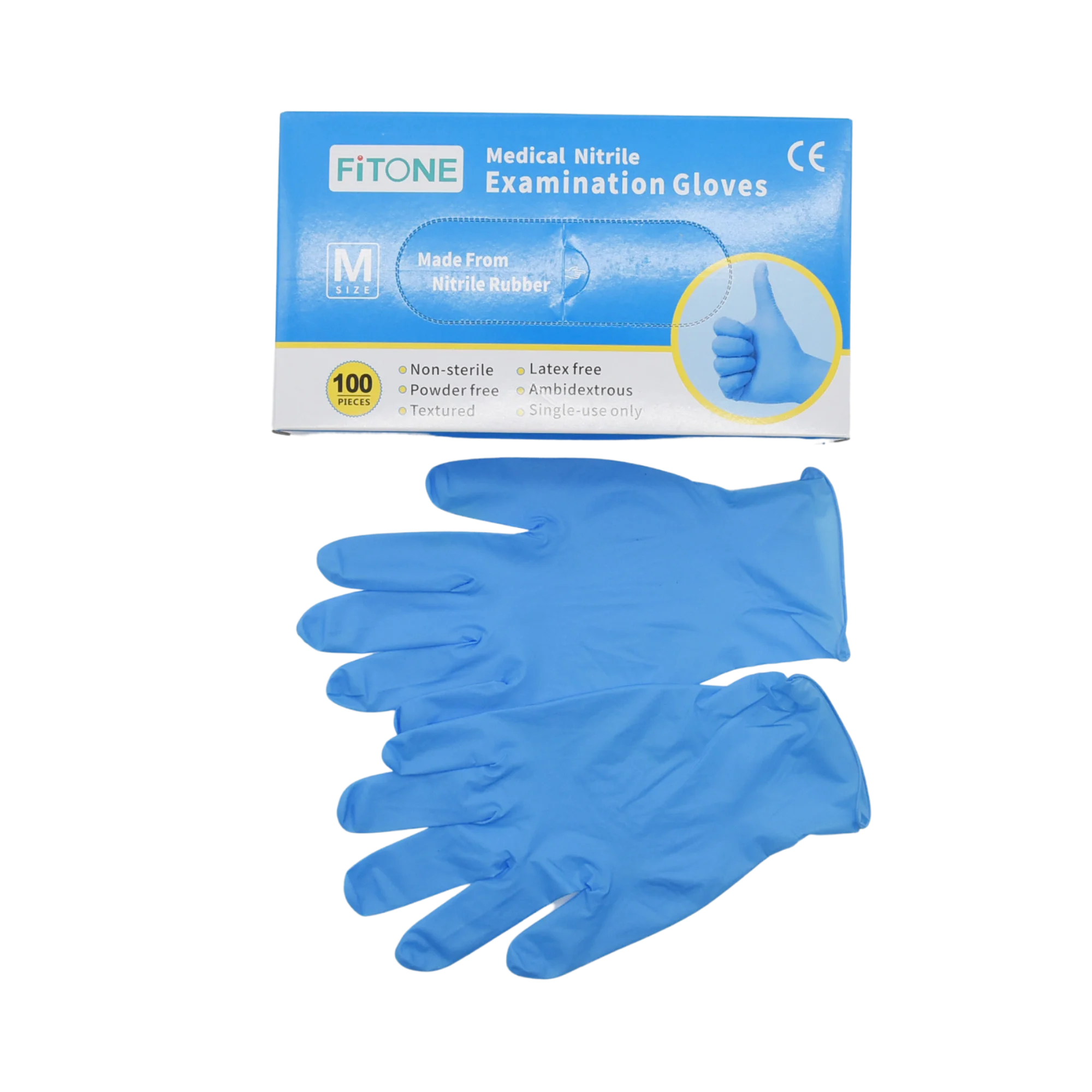 
Best Price Blue Disposable Nitrile Medical Gloves Powder Free In Stock 