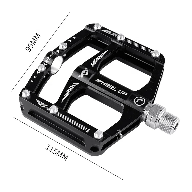 WHEEL UP Wholesale 9/16' Waterproof Ultralight 2 Bearing Pedal Dustproof Aluminum Alloy Bicycle Pedal For MTB Bike
