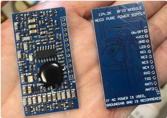 Taidacent UART TTL Modbus Long Range 134.2khz 125khz ISO11784/85 FDX-B Pets/Cattle/Sheep/Horse Animal Ear Tag RFID Reader Module