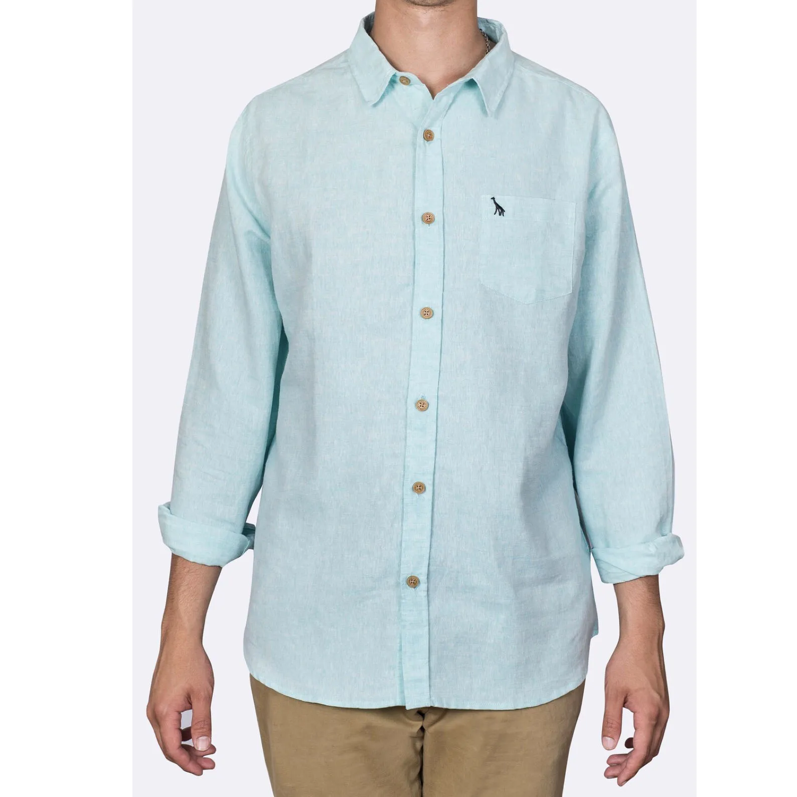 2022 Mens   Linen/Cotton  Casual Shirt with Enzyme washed