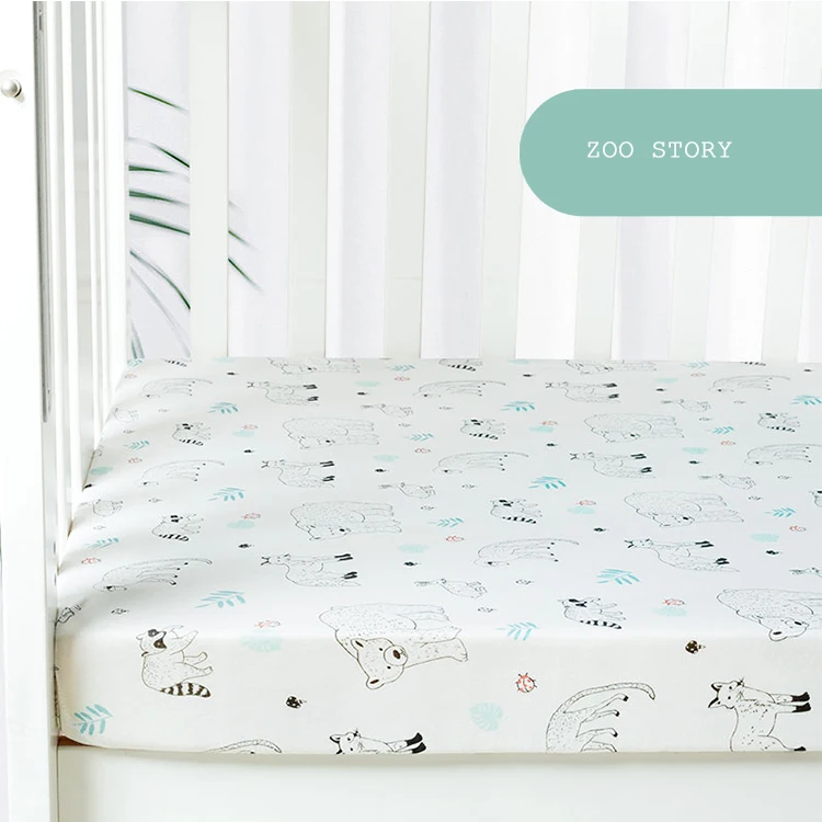 Factory Directly Wholesale Baby Cot Sheet 100% Cotton Bamboo Bassinet Mini Crib Cot Sheets