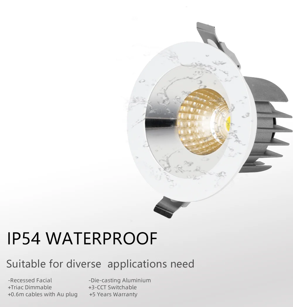 LED Downlight 40w saa cob cct embedded home office engineering dedicated dimmable  aluminum adjustable lamp led ceiling lights