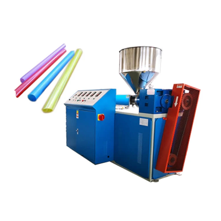 Low failure rate stable performance plastic pp pe drinking straw extruder making machine