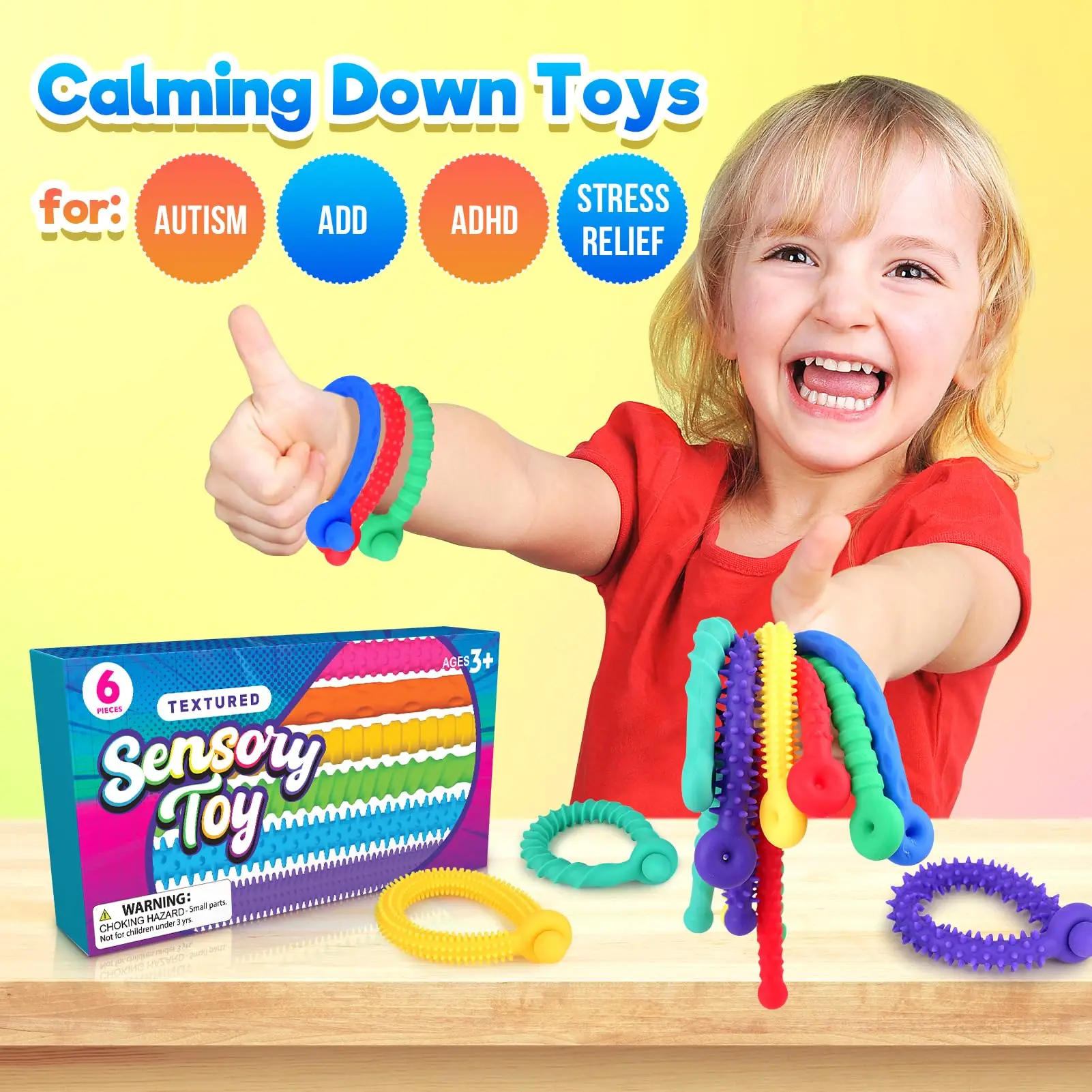 Special Need in Stock Promotion Decompression Autistic Fidget Stretchy Sensory Texture Toys for Baby Kids Gifts