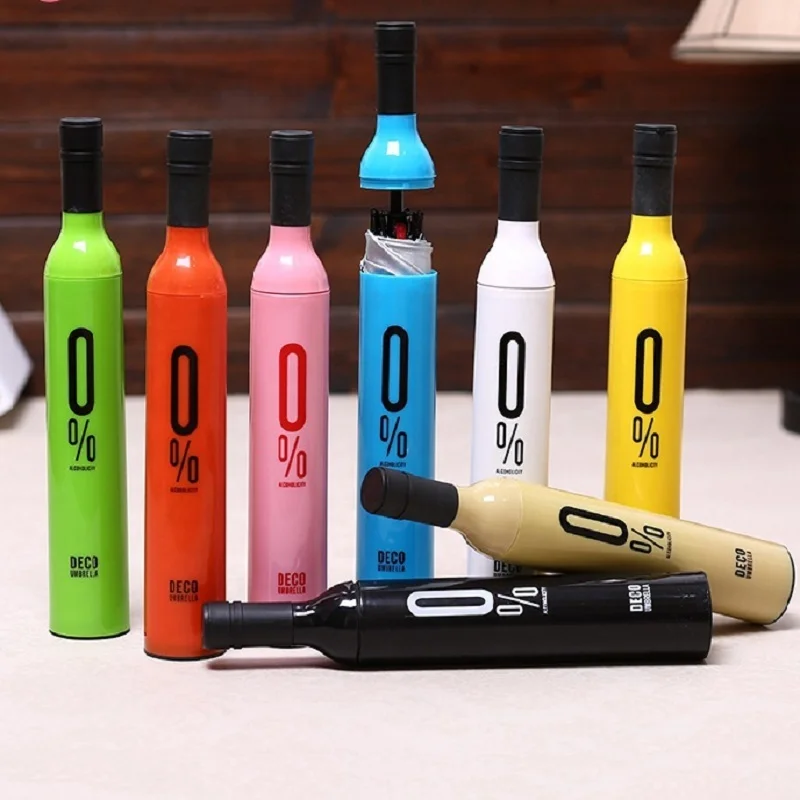 Biumart Wholesale Bottle Umbrella with Customer Logo Business Advertising Gift Umbrella