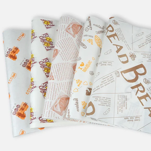 Hamburger Wrap Paper Oil Proof Sandwich Paper Greaseproof Printed Baking Paper