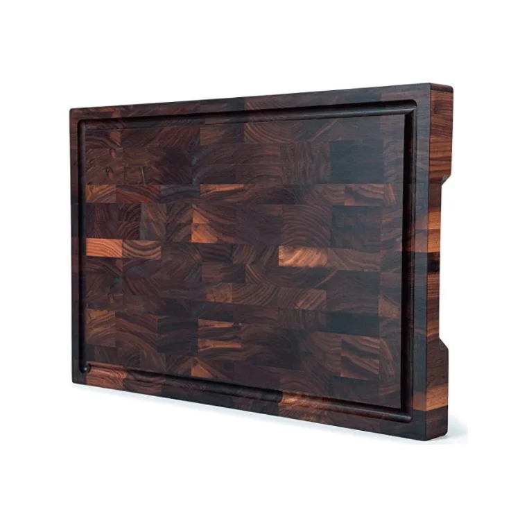 Chopping Block Walnut End Grain Cutting Board Large Wood Butcher Block for Kitchen