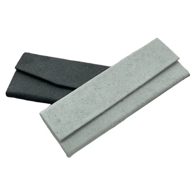 Customized Bonded Leather Foldable Glasses Case Regenerated Material Recyclable Sunglasses Box