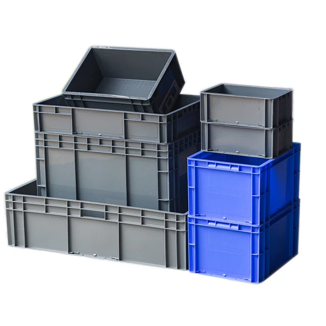 
Different Size Stackable Plastic EU Crates with Lid 