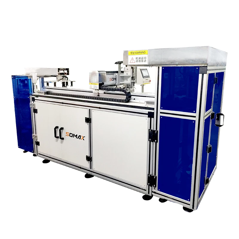 Multi function Somax SM-21S programmable pocket flap garments parts overlocker computerized robotic moda dress sewing machine