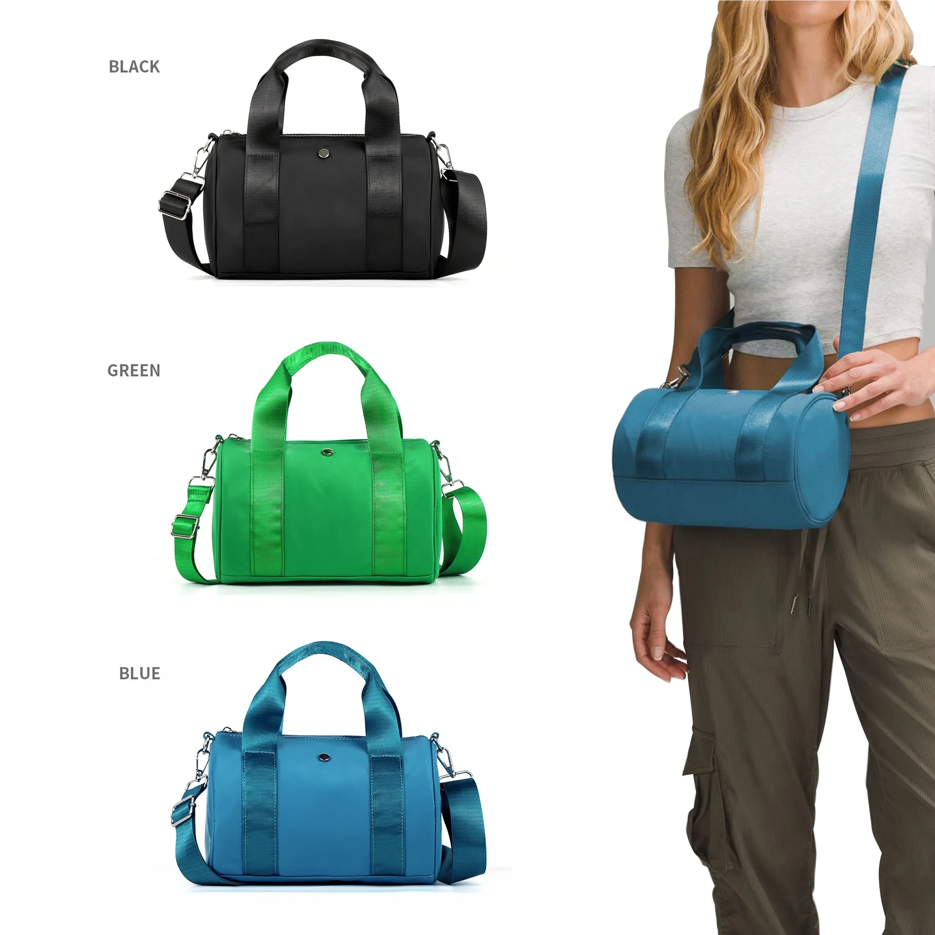 Fashion Waterproof Nylon Ladies Fanny Pack Chest Bucket Bag Purse Custom Sport Women Messenger Bag for Girl