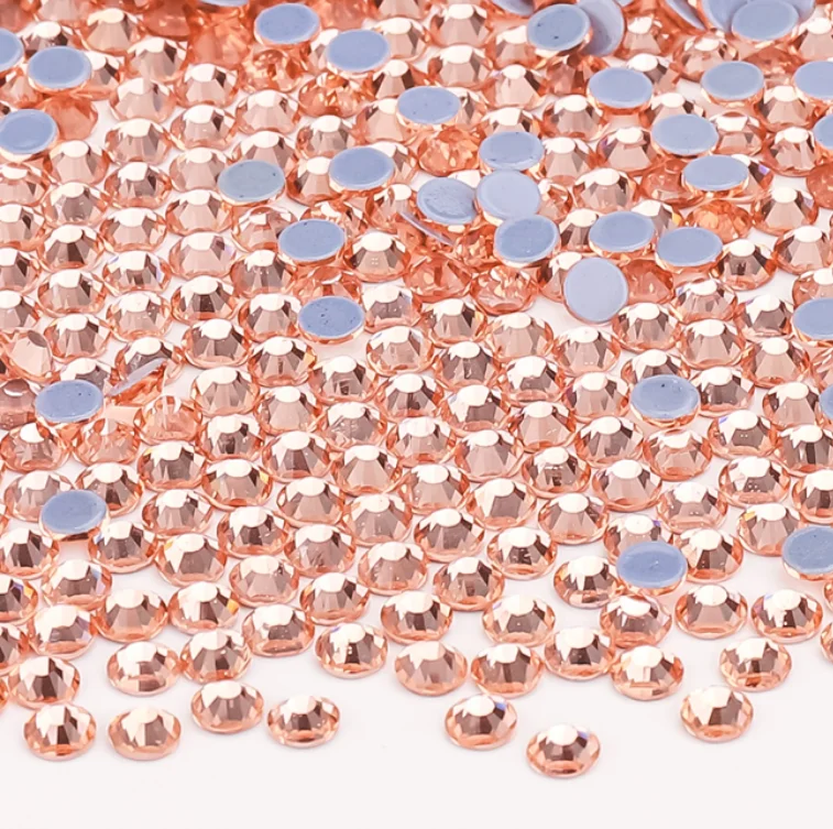 Ss6 8 10 12 16 20 30 Hotfix Crystal Stones Round Strass Flatback Glass Rhinestones