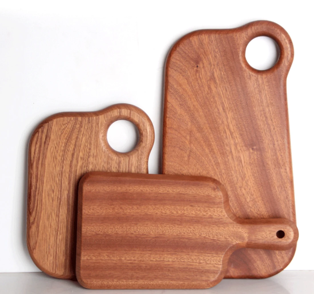 Ebony Wood Cutting Board, Solid Wood Cutting Board, Antibacterial and Mildew Resistant Fruit Solid Wood Cutting Board