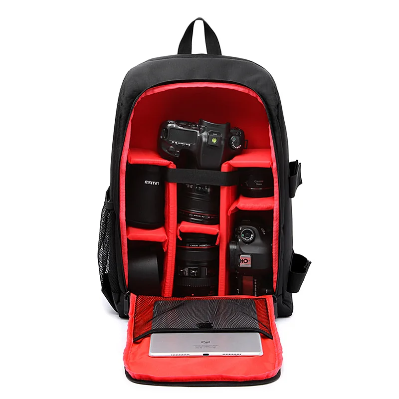 Custom logo professional water resistant camera dslr backpack
