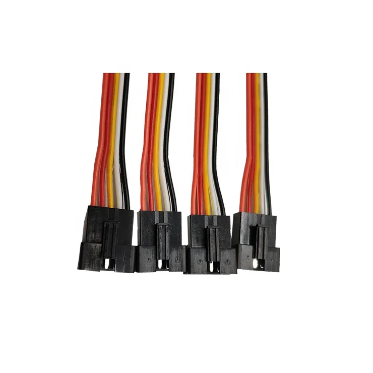 Factory Custom 2 3 Pin Wire Harness Assembly Molex/JST/XH/VH Terminal Plug Male and Female Connector plastic wire harness