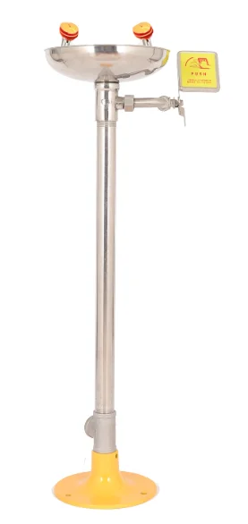 SS304/316 Eye wash Solution Vertical Eye Wash Staions With Foot Pedal