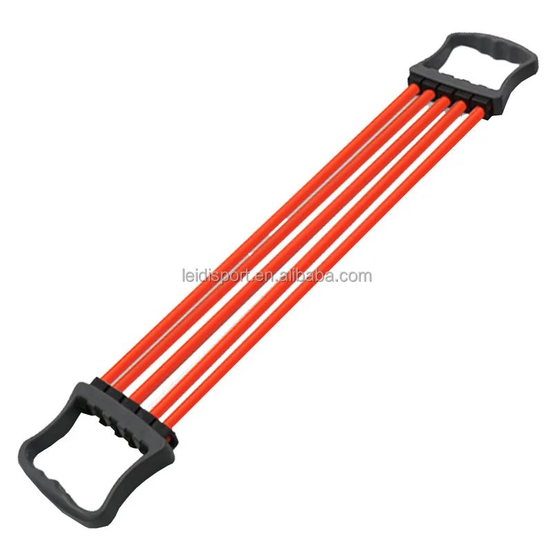 Chest expander | arm training, 5-tube adjustable arm strength trainer, exercise resistance belt, suitable for family fitness mus