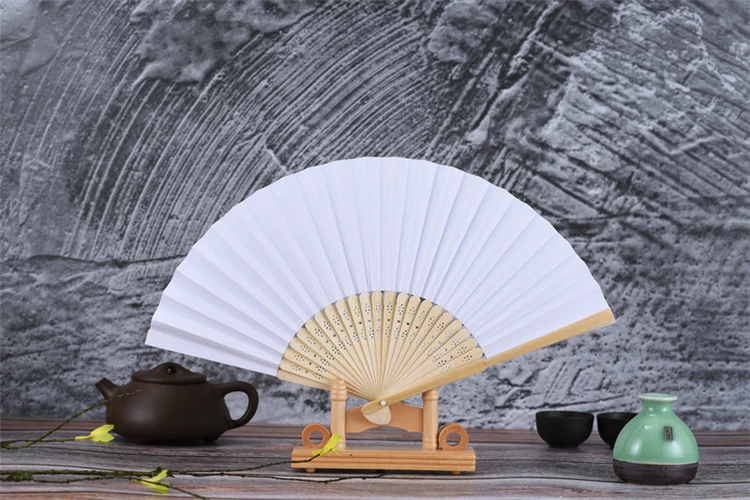 
Foldable Hand Fan Design Your Own Custom Bulk Chinese Bamboo Paper Fan 