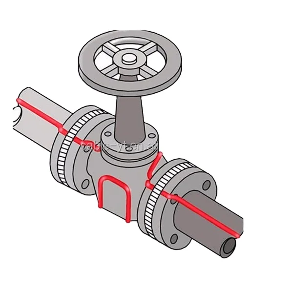 roof pipe driveway low voltage 220v electric self-regulating heating cable