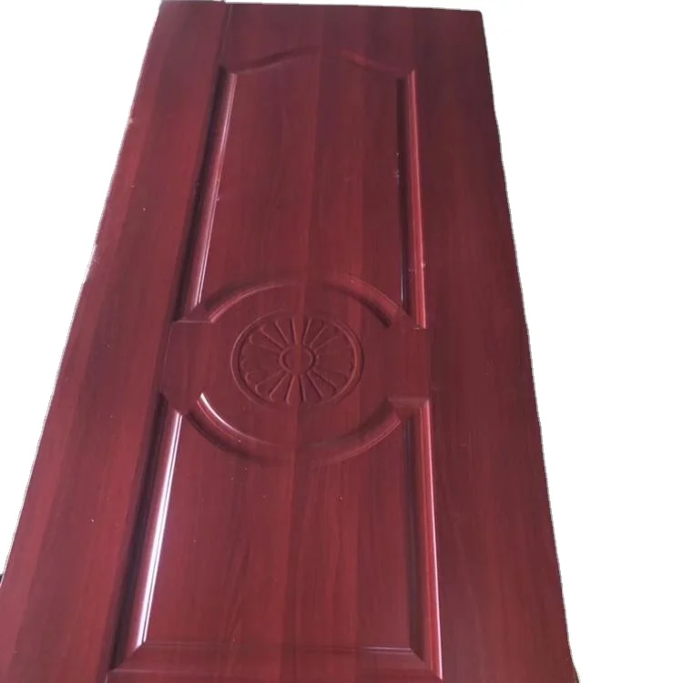 china wholesale 2mm thick pvc flim wpc door skin melamine MDF door skin/wood veneer MDF door skin