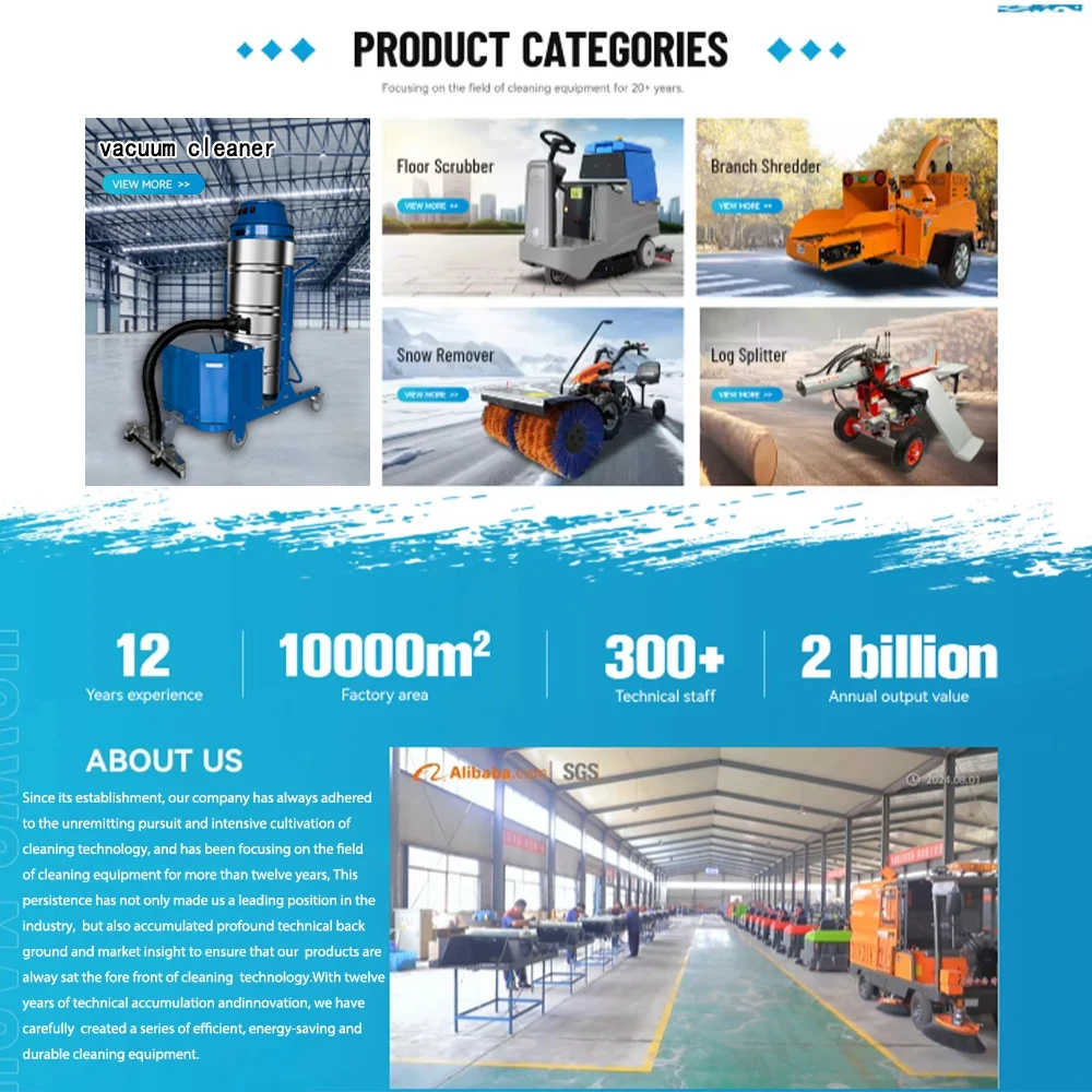 Home Electric Professional Battery Industrial Steam Wet And Dry Heavy Duty Vacuum Cleaners For Home