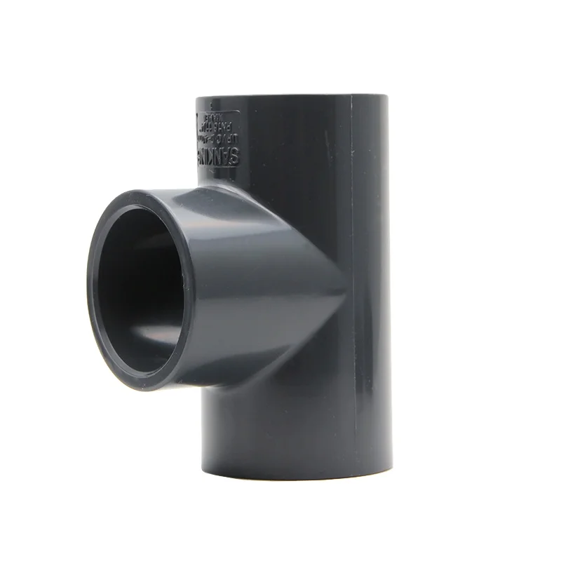 Industrial 1/2' 3/4' 1' Plastic Equal Tee Pipe Fitting PVC SCH80 3 Inch 4 inch 90 Degree T-shaped UPVC Tee For Water Supply
