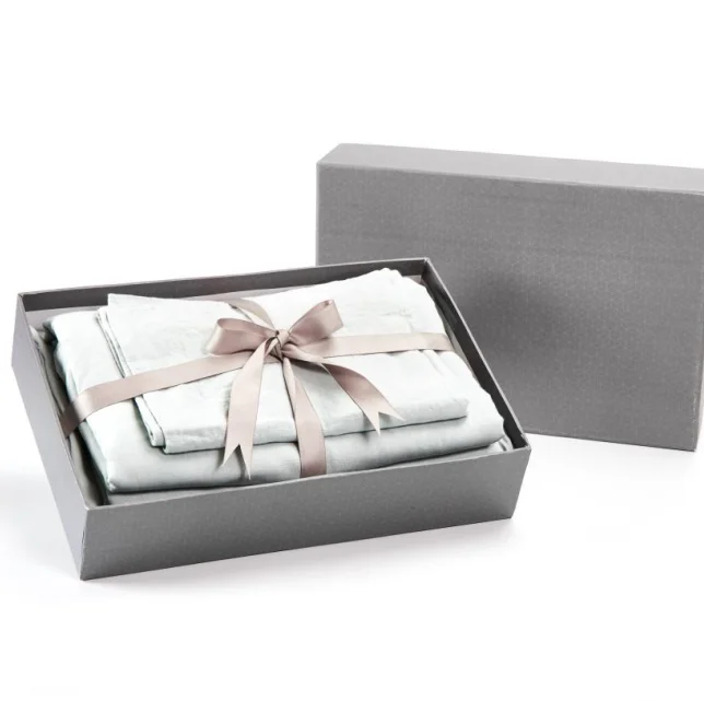Best Quality Popular Linen  Bedding Set 100% Linen 4pcs With Quilt Cover Sheet Pillows