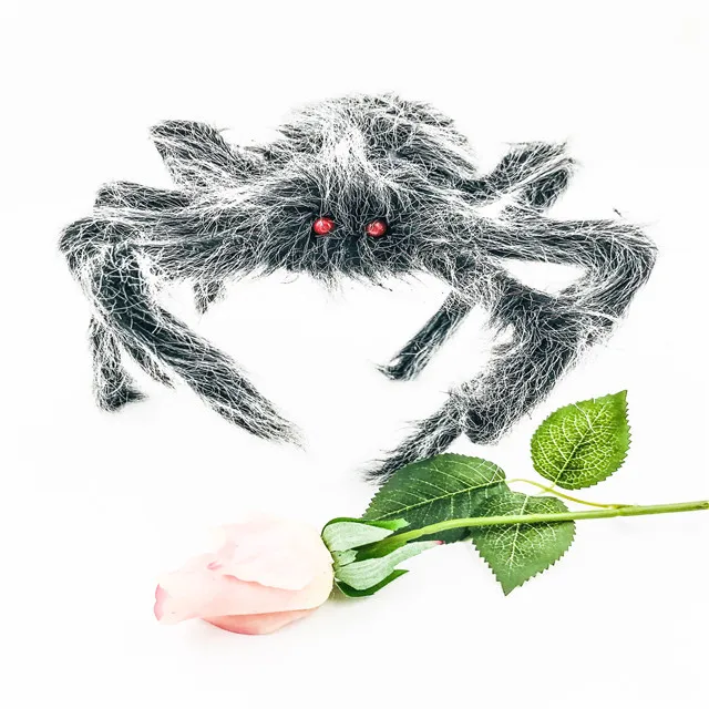 
Wholesale Hairy Black spider Halloween decoration spider for Halloween party decoration set 