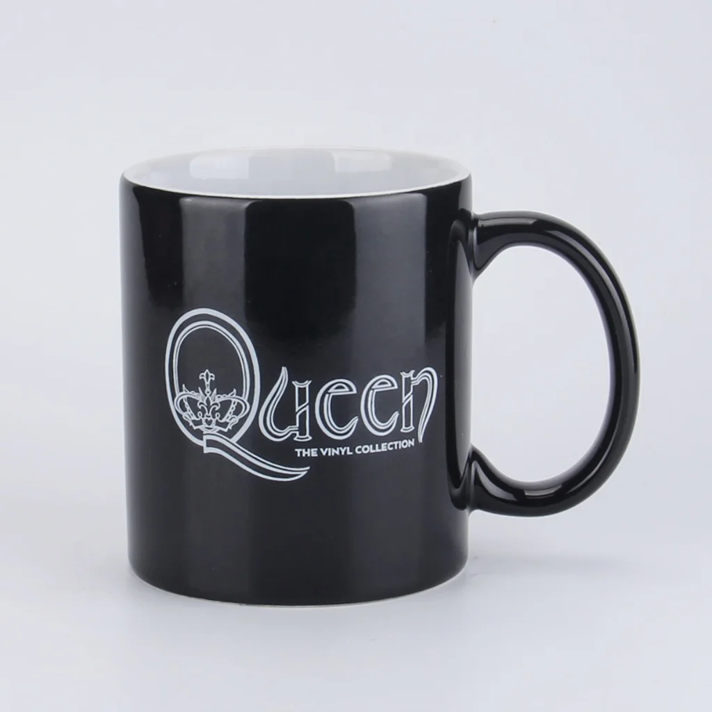 Customized printed black mug 11oz/330ml color ceramic coffee mug for promotion