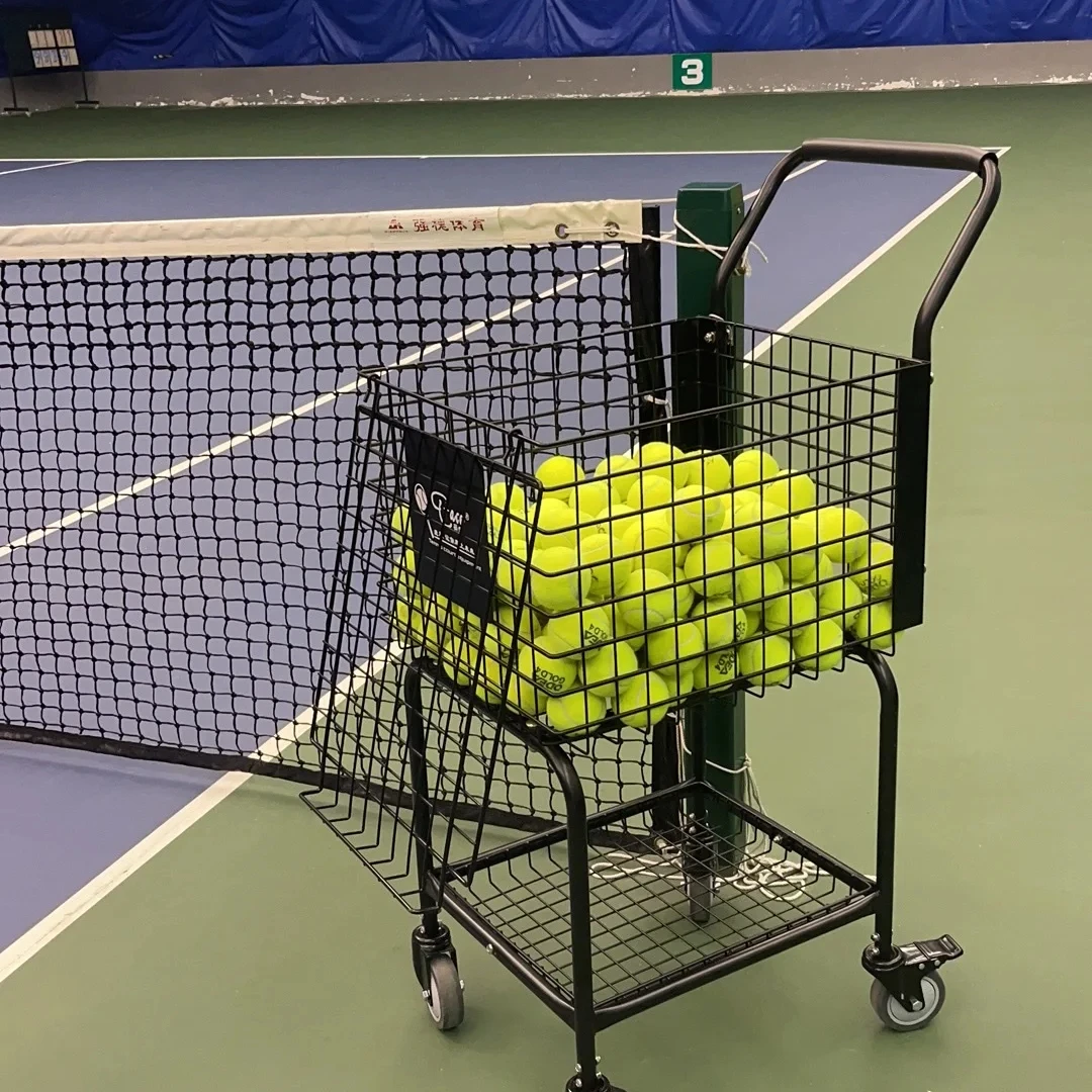 Factory ODM/OEM Portable ball cart for tennis ball cart  tennis cart large storage capacity holds 300 tennis balls