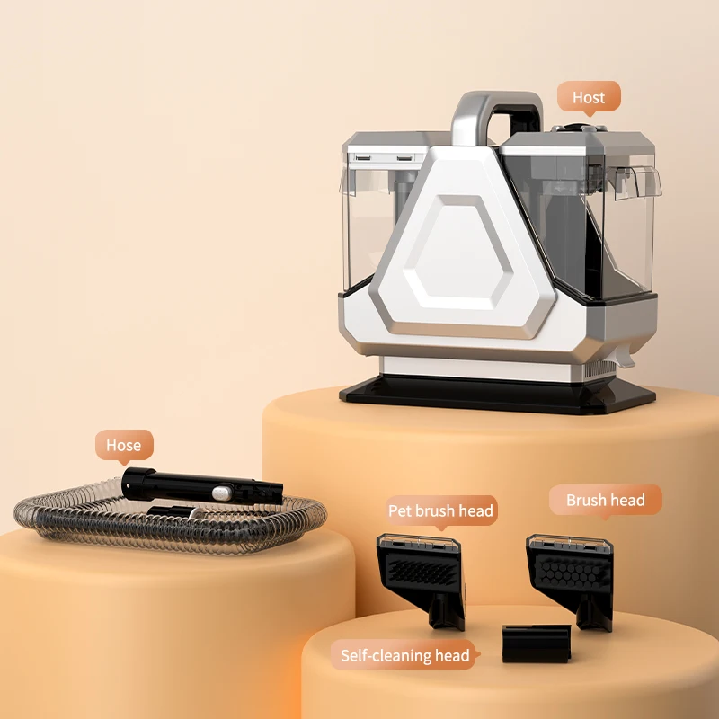 New design power off induction dry and wet vacuum cleaner separately added detergent sofa fabric carpet cleaning machine