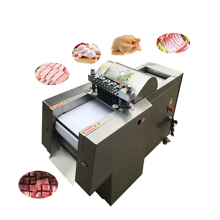 Meat Chicken Cube Cutter Fish Meat Cube Cutting Machine Butcher Cow Meat Dicer Slice Cutting Machine