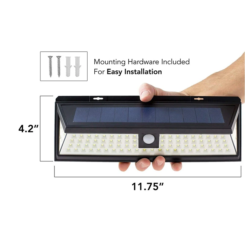 Dropshipping New LARGE Size Weatherproof Solar Sensor 86-LED Lights