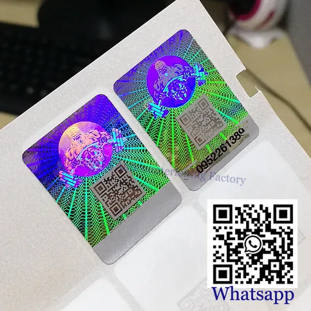 Accept custom request hologram sticker maker factory