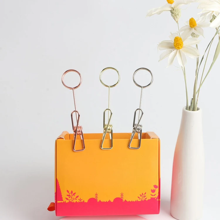 hotel restaurant office desk metal photo place card holders note memo clip holders