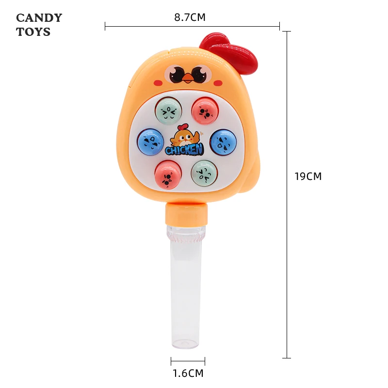 Cheap Candy Toys Funny Cartoon Handheld game small gift whack-a-mole Kids Hard Candy With Jelly Bean Small order acceptable
