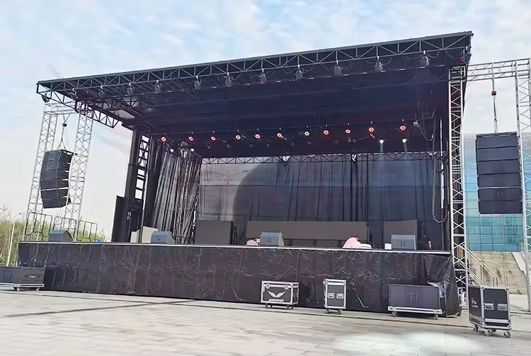 SINOSWAN ST170Pro Max 16x12m Customized Mobile Stage for Crusade Truck Evangelism Event Trucks 70000people