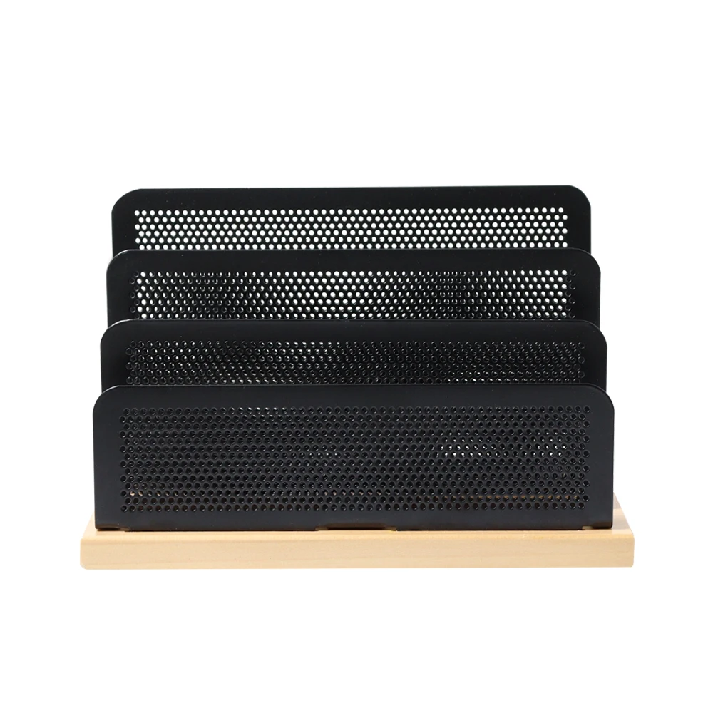 Desk accessories storage file Office File organizer 3 parts metal mesh Letter Holder