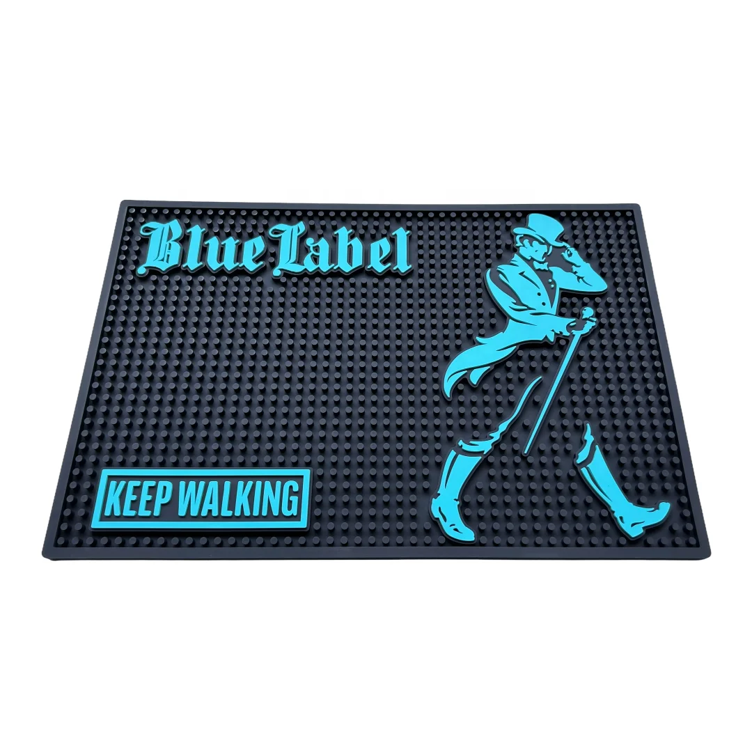 Factory Price Custom Soft Rubber PVC Bar Matt Alcohol Round Tuborg Bar Counter Matt With Logos