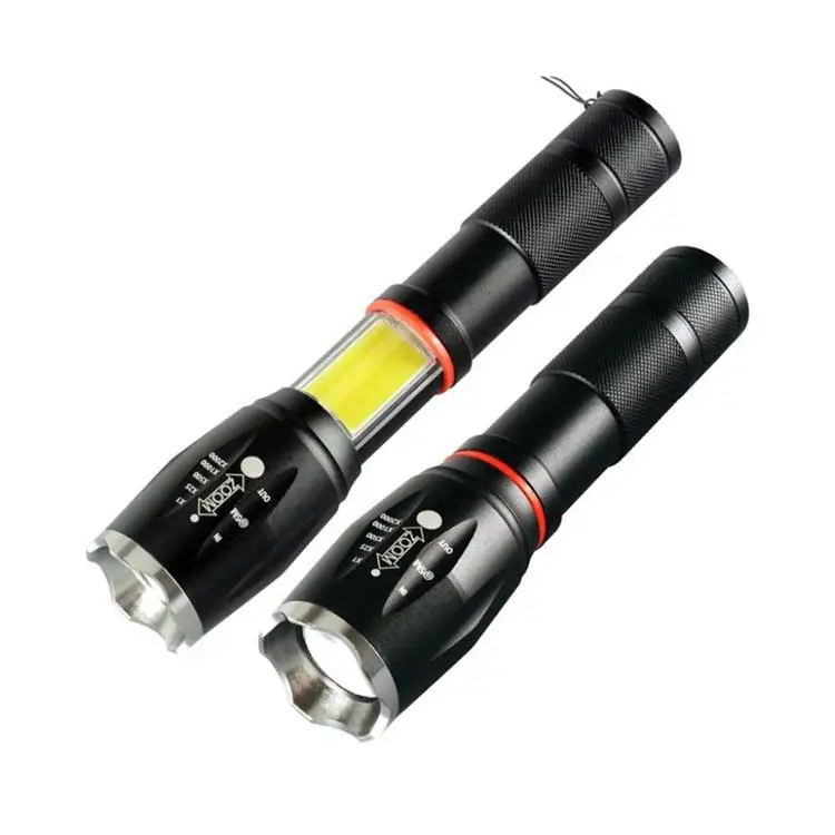 Waterproof LED Flashlights USB Rechargeable Aluminum Alloy T6 LED FLASHLIGHT Big Reflector Mid Switch Maglite Flashlight Torch