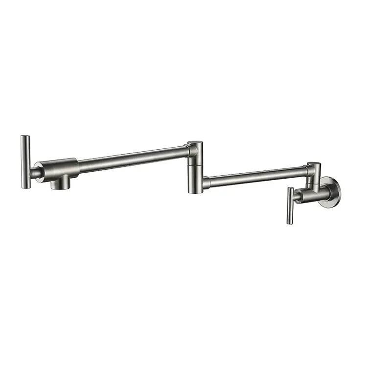 Современный настенный плавающий черный весенний горшок наполнитель кухонный кран