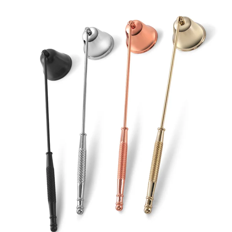 High quality stainless steel candle care kit accessories brass black color snuffer candle