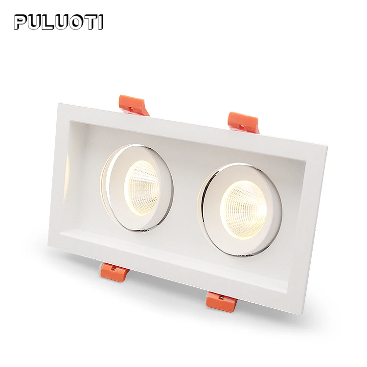 
Puluoti Lamp Holder Adjustment Free Removal of Light Source Recessed LED Spotlight 