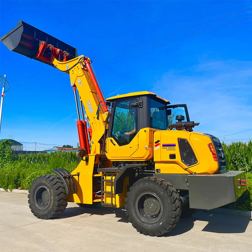 FREE SHIPPING!Mini wheel Telescopic loader 2.5 ton price list wheel bachoe Telescopic loader  wheel