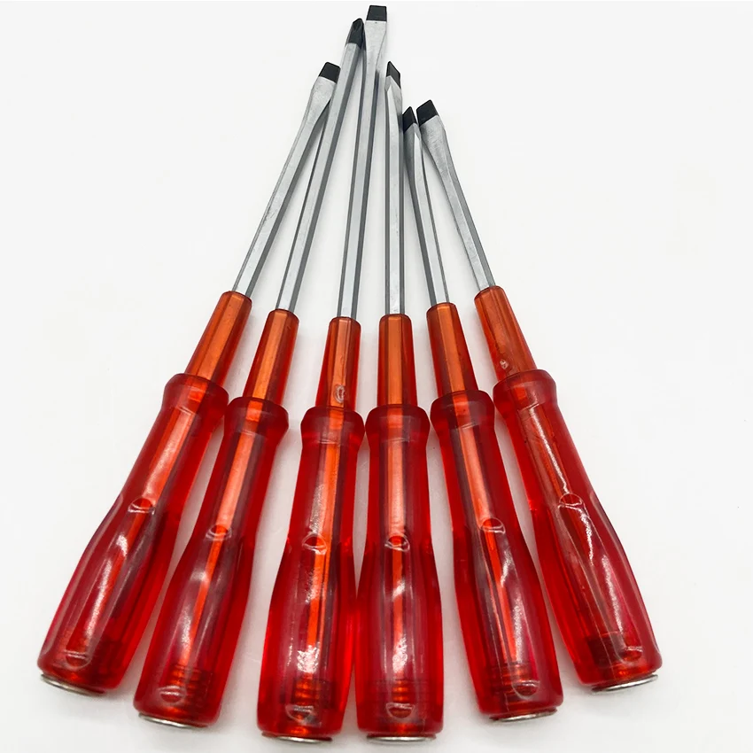 Magnetic WITH crystal handle CRV high grade environmental friendly chromium vanadium steel with plum SCREWDRIVER