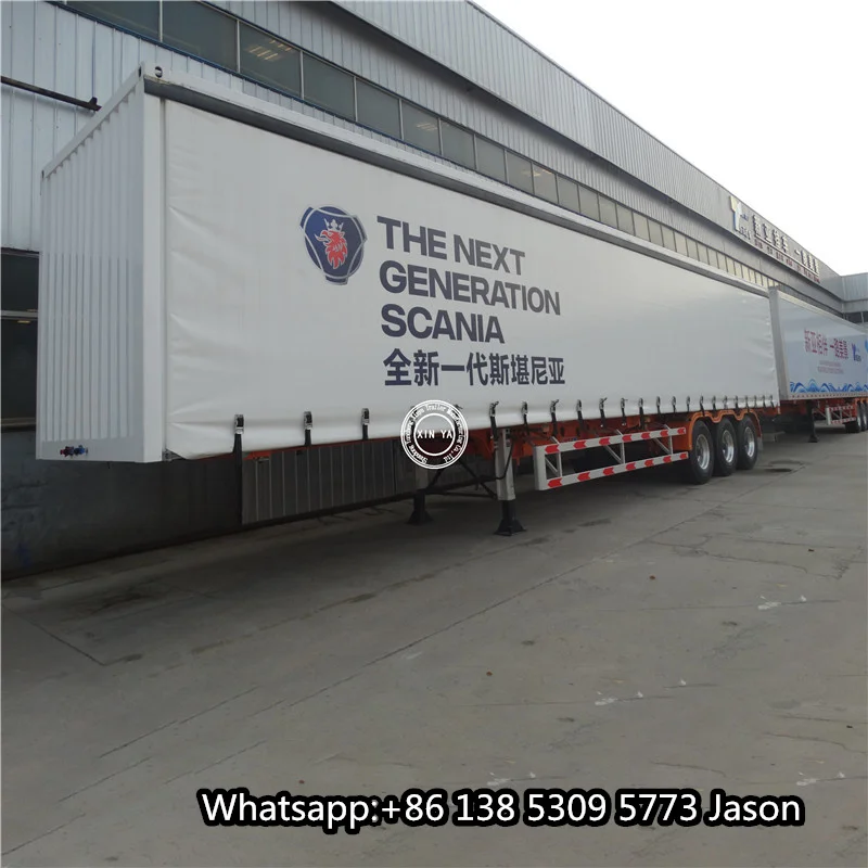 box van type 3 axles for bicycle transport semi trailer