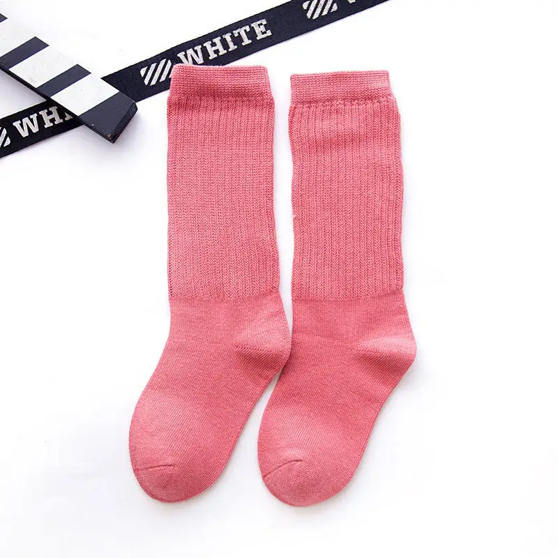 High Quality Casual Teen Girls Socks Fashionable Color Rainbow Slouch Cotton Socks for Kids